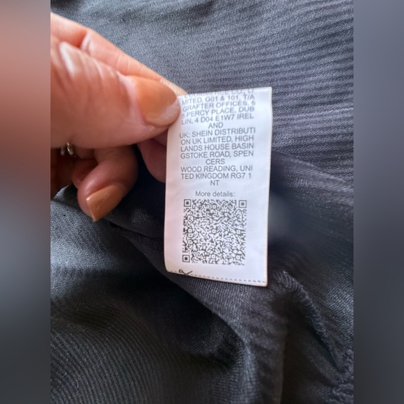 Romwe Black black  hooded Button Up Shirt Jacket Shacket Sz M  full button - Picture 13 of 16